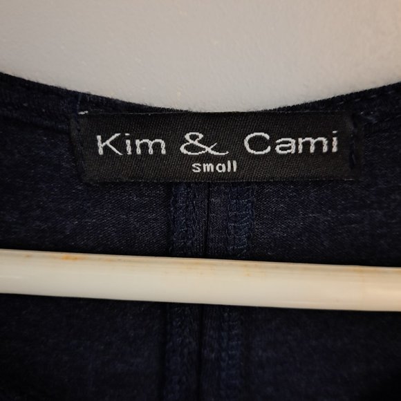 Navy blue 3/4 sleeve top - Picture 6 of 6